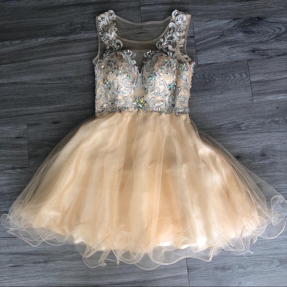Dancing Queen Sequin Appliqué Dress